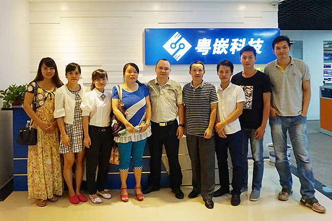 2015-8-3桂林电子科技大学领导到访粤嵌
